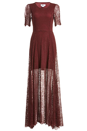 Nightcap Petite Jacquard Lace Gown