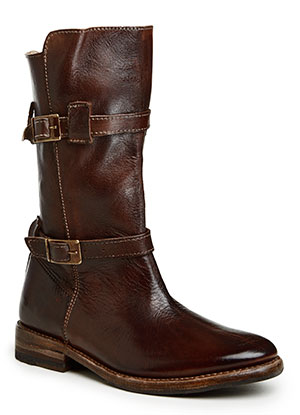 Bed Stu Teak Rustic Leather Buckle Boot