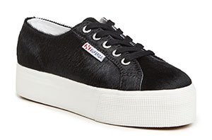 Superga Thick Sole Pony Hair Sneakers