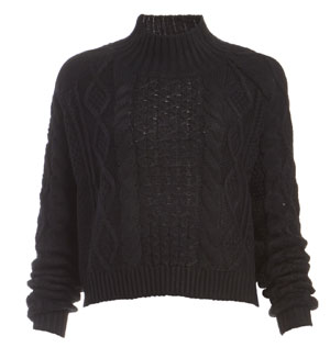 MINKPINK Chalet Girl Cable Knit Sweater