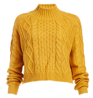 MINKPINK Chalet Girl Cable Knit Sweater