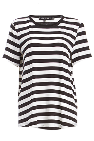 The Fifth Label Maddening Striped T-Shirt in Black/White | DAILYLOOK