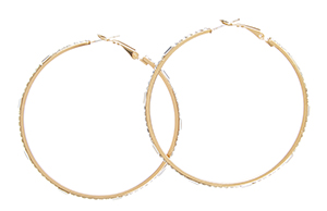 DAILYLOOK Middleton Crystal Hoop Earrings