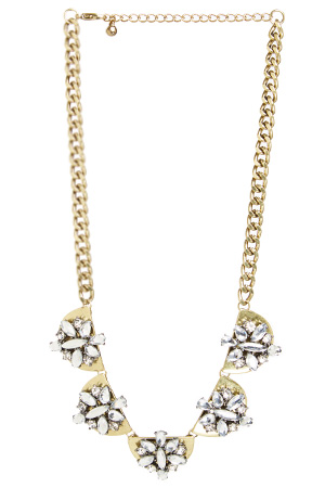 DAILYLOOK Harmony Stone Plated Necklace