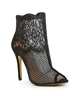 Chinese Laundry Lace Jeopardy Heels in Black | DAILYLOOK