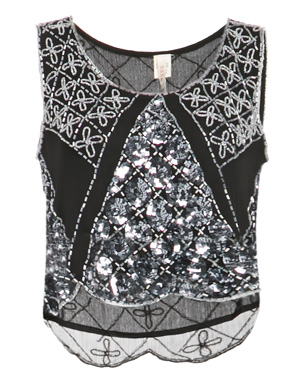 RAGA Beaded Crop Tank