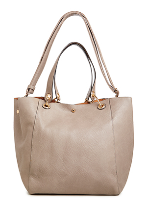 Lotus Flower Vegan Leather Tote