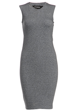 Sienna Ponte Knit Dress in Grey | DAILYLOOK