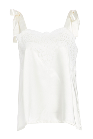 For Love & Lemons Skivvies Night Nighty Satin Blouse