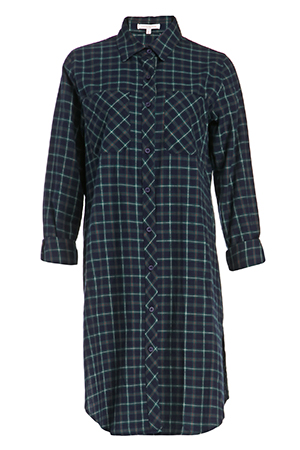 Lauren Plaid Cotton Shirt Dress