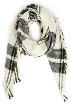 Clark Oversized Plaid Scarf