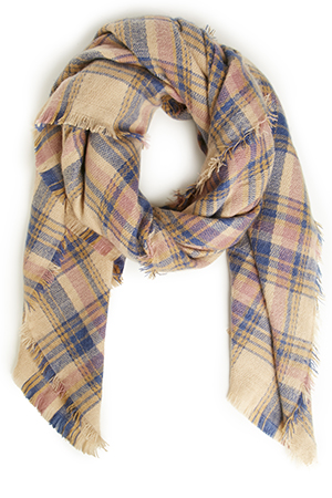 Clark Oversized Plaid Scarf
