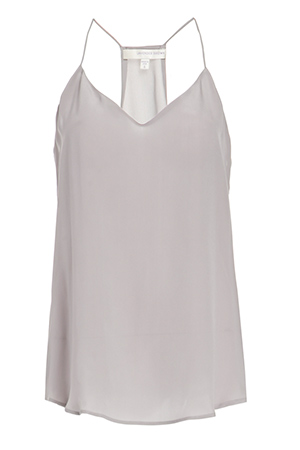Lavender Brown Racerback Silk Tank