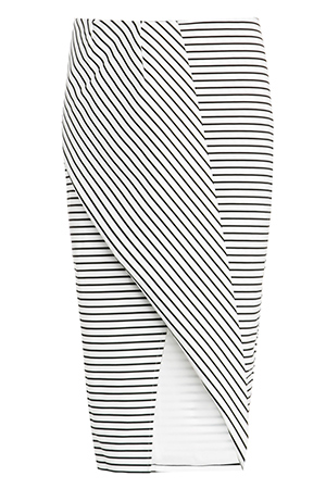 Finders Keepers Tightrope Skirt in Black/White | DAILYLOOK