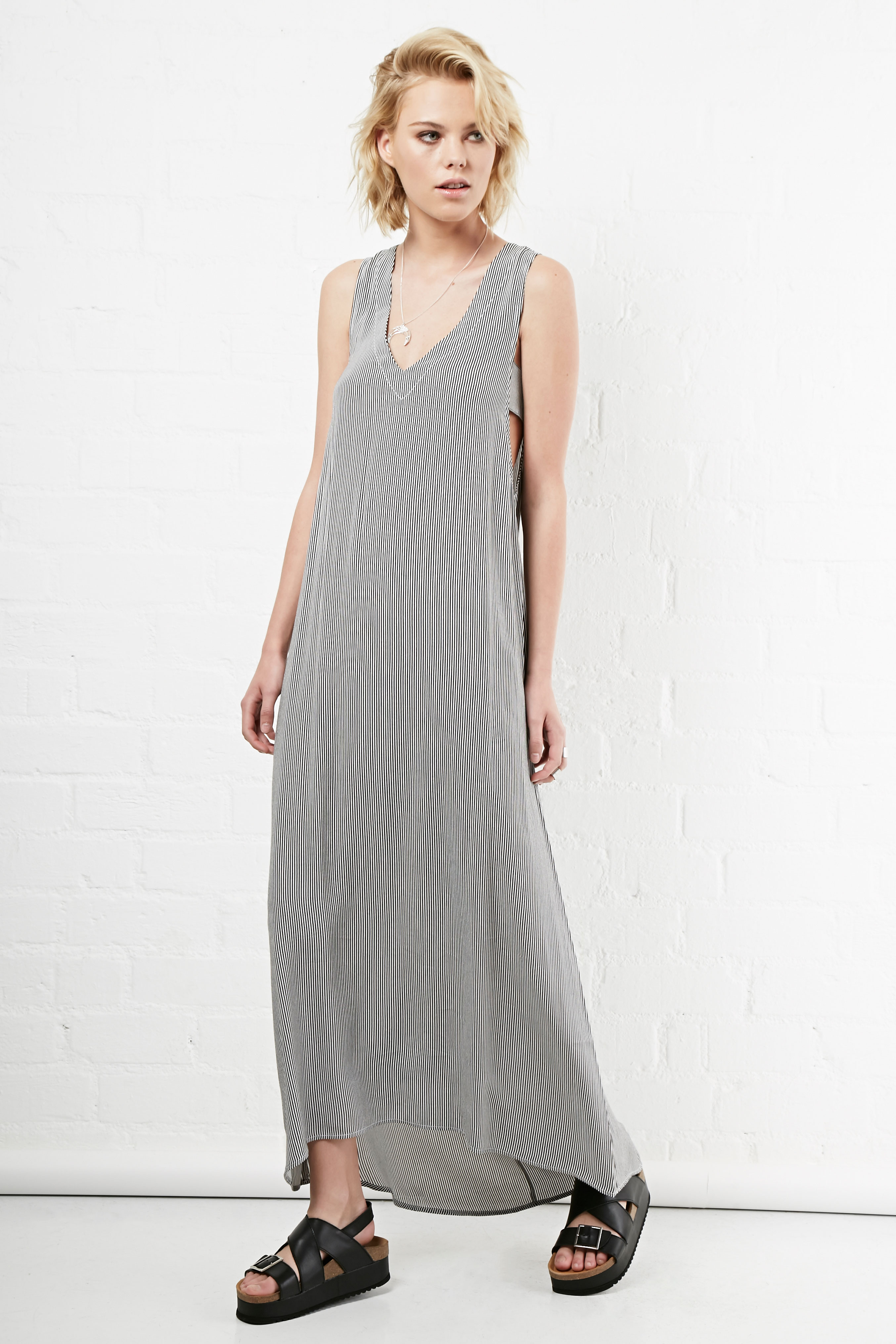 FLYNN SKYE Striped Day Maxi Dress