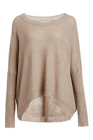 Denzel High Low Knit Sweater