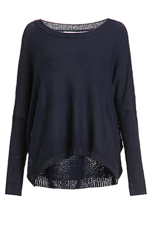 Denzel High Low Knit Sweater