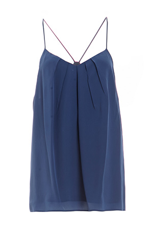 Lavender Brown Silk Racerback Tank