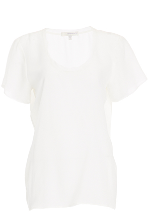 Lavender Brown Silk T-Shirt