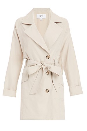 Jack by BB Dakota Brydon Trench Coat in Beige | DAILYLOOK