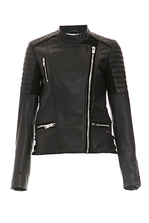 Maison Scotch Leather Biker Jacket