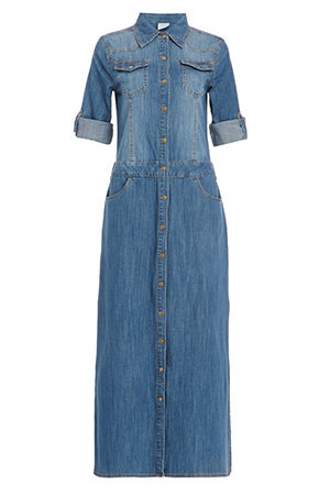 Alice Walker Denim Midi Dress