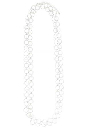 Violet Gray Circle Necklace
