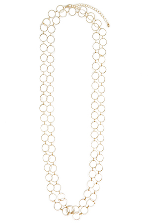 Violet Gray Circle Necklace