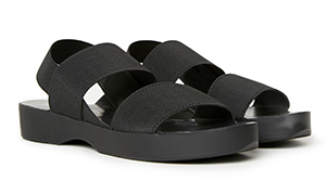 Report by Signature Broc Elastic Sandals in Black | DAILYLOOK