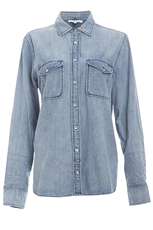 Chambray Classic Cotton Button Down