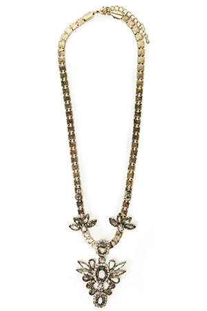 J.O.A Antiqued Evening Necklace