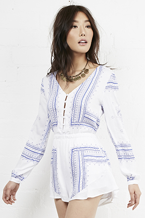 THE JETSET DIARIES Settle Down Romper