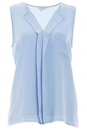 Ashby Split Front Sleeveless Blouse