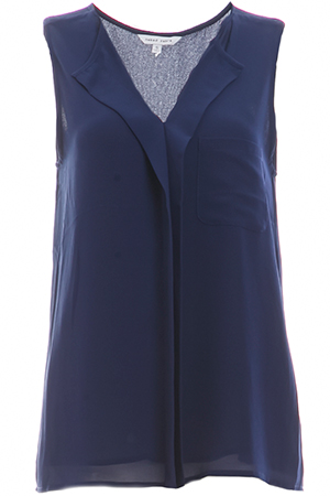 Ashby Split Front Sleeveless Blouse