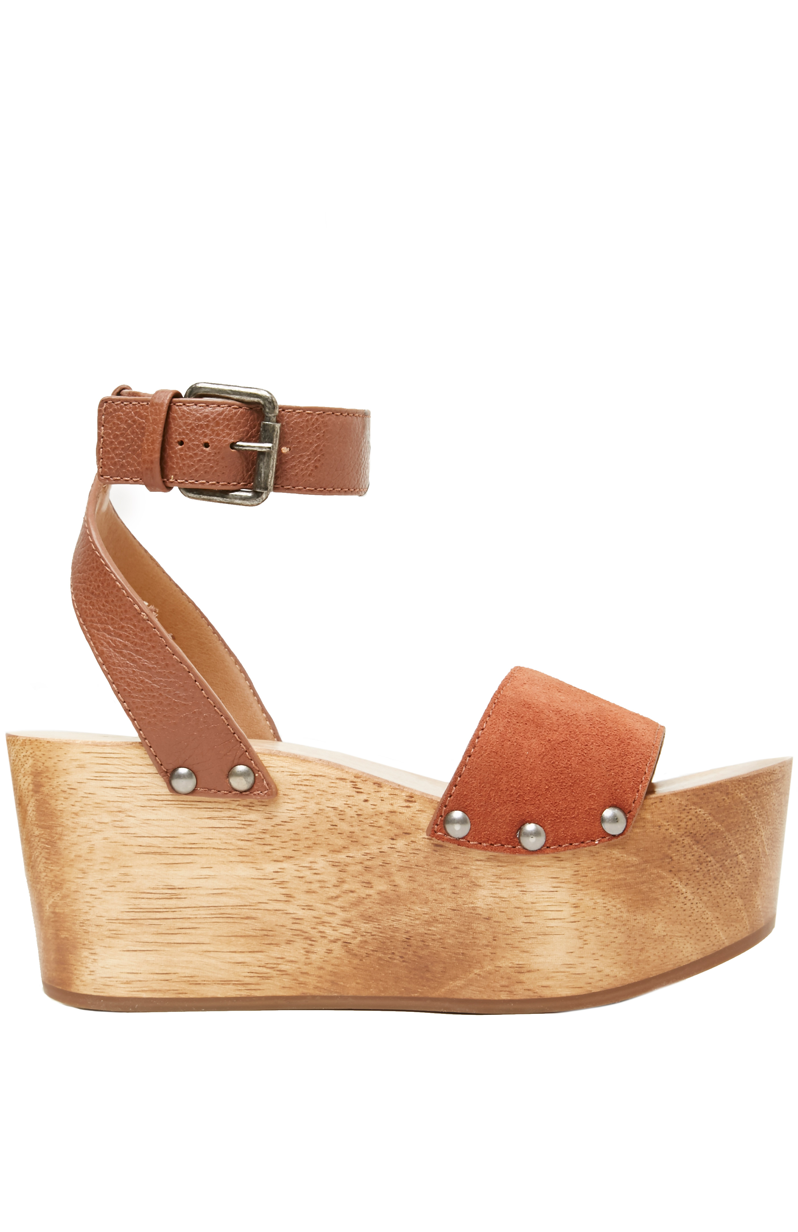 Kelsi Dagger Brooklyn Leather Willow Ankle Strap Platform Heel