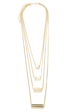 DAILYLOOK Layered Box Necklace