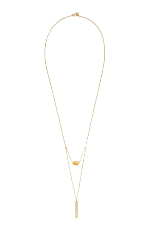 Marida 14k Poisies Citrine Sticks and Stones Necklace