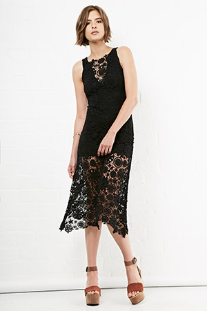 nightcap crochet flutter gown