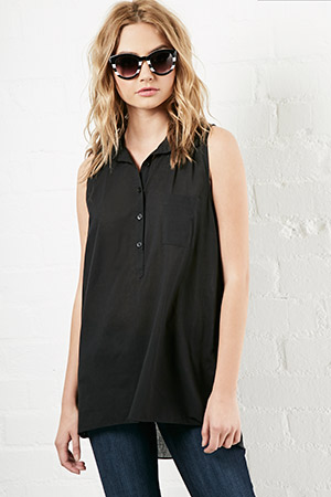 The Verve Sleeveless Cotton Tunic