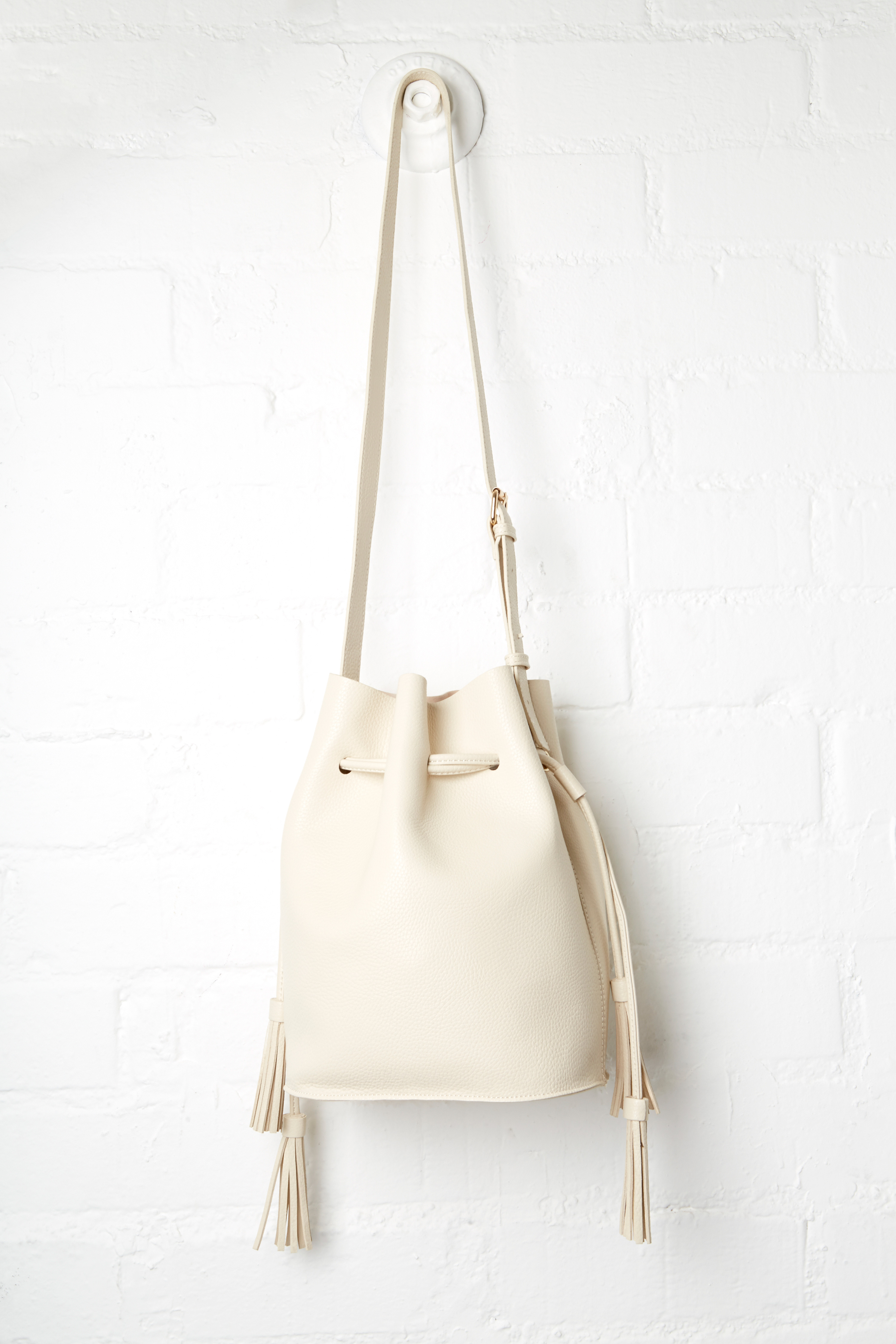 Casablanca Vegan Leather Contemporary Bucket Bag