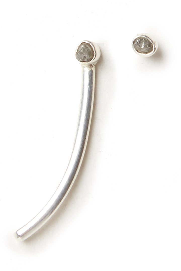 Bauxo Edge Diamond Earrings