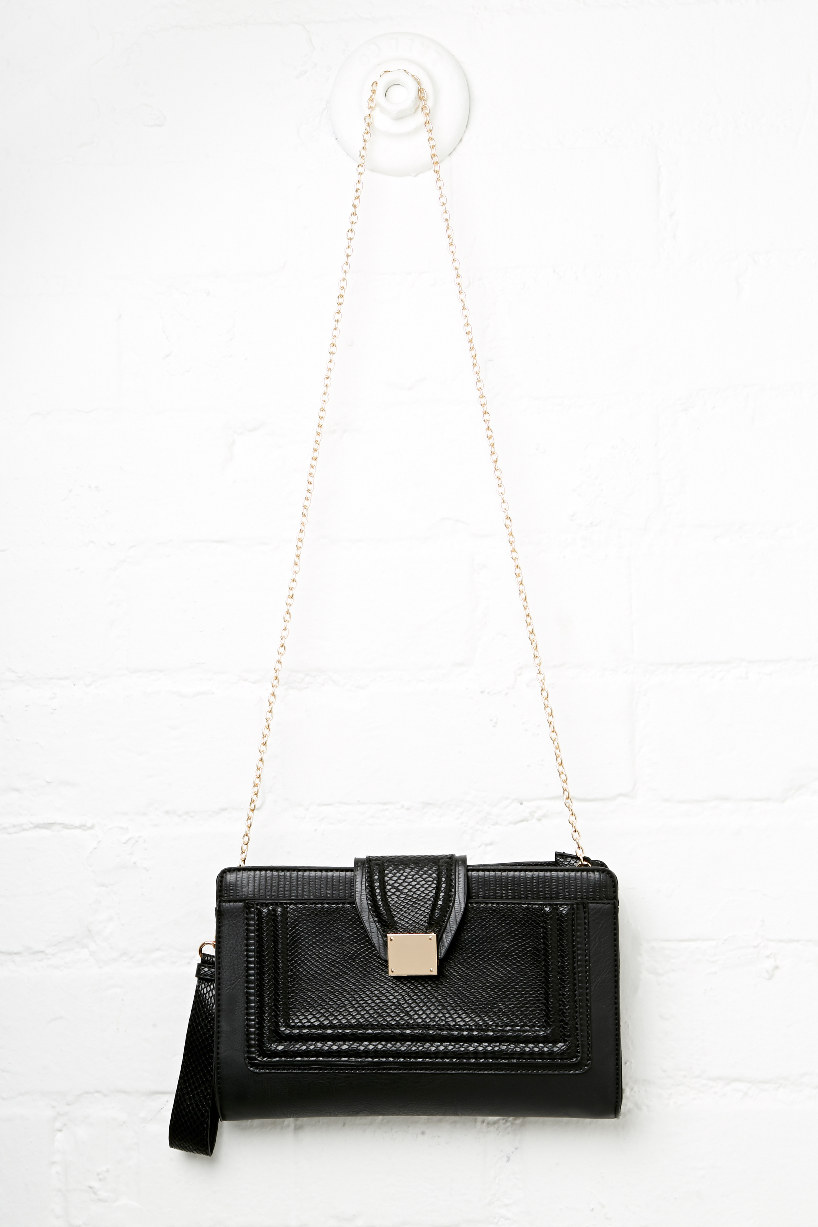 Sunset Vegan Leather Crocodile Embossed Crossbody