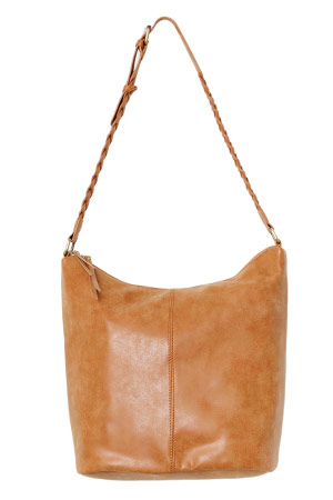 The Solange Faux Suede Braided Everyday Shoulder Bag