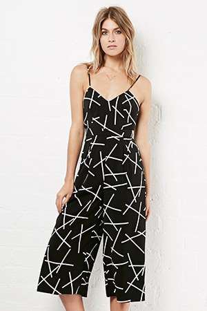 Cameo Power Trip Midi Print Jumpsuit