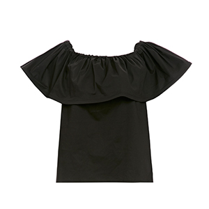 Line & Dot Antonio Ruffle Top