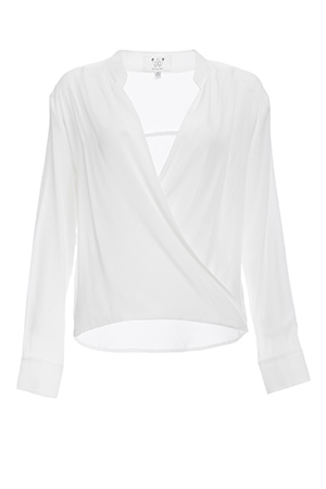 Six Crisp Days Twisted Wrap Blouse