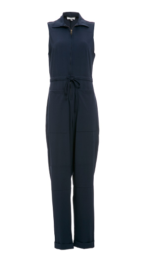 Six Crisp Days Sleeveless Zipper Tie Jumpsuit