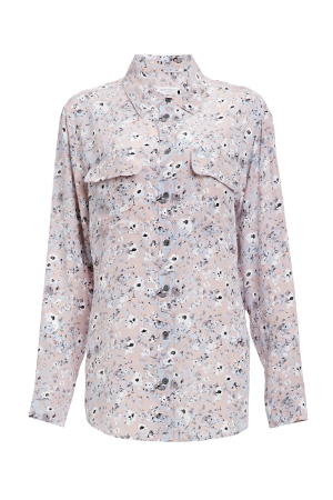 EQUIPMENT Signature Silk Wisteria Print Shirt