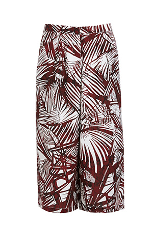 Glamorous Palm Print Culottes