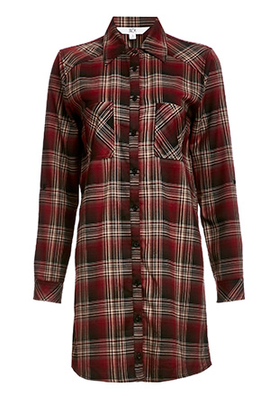 Jack by BB Dakota Stina Plaid Flannel Shirt Dress